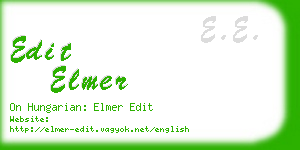 edit elmer business card